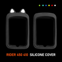 Bryton Rider 450 Rider 410 Bike Computer Silicone Cover Cartoon Rubber protective case + HD film (For Bryton 405 410 450)