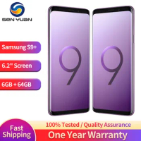 Original Samsung Galaxy S9+ S9 Plus 4G Mobile Phone 6.2" 6GB RAM 64GB ROM 12MP*2+8MP+2MP CellPhone