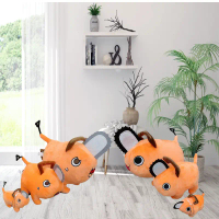 Anak  Gergaji Pochita, Loket Anjing COS Comel, Anak  Mainan Mewah Periferal Pochita Iblis, Stok Besa