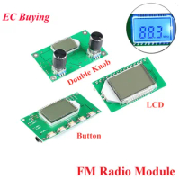 FM Radio Receiver Module PLL LCD Stereo Digital FM Radio Wireless Stereo Board LCD Display Noise Reduction 87-108MHz