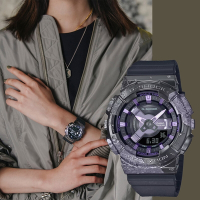 CASIO 卡西歐 G-SHOCK 40 週年探險家之石系列 雙顯手錶 送禮首選-紫晶 GM-S114GEM-1A2