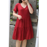 JENINA DRESS dasTer rempel,daster bali Untuk Wanita Hamil Bahan Rayon l Busui Bumil dress korean