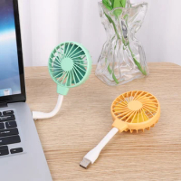 Mini Handheld Portable Cooling Fan USB Rechargeable Silent Office Table Laptop Power Bank Outdoor Desk Adjustable Cooler Fans