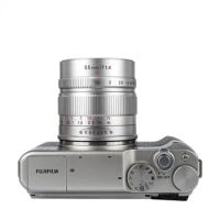 55mm F1.4 Large Aperture Portrait MF Prime Lenses for Sony E a6600 a6100/M4/3 mount GX9 G9