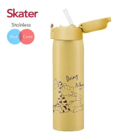Skater不鏽鋼吸管保溫瓶(480ml)維尼