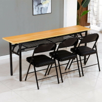 椅子 餐桌 簡易折疊桌子培訓桌長方形戶外便攜學習書桌會議長條桌餐桌可折疊