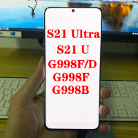120Hz SUPER AMOLED G998B LCD For Samsung S21 Ultra 5G Display Screen With Frame For S21 Ultra G998U G998F LCD Display With Dot