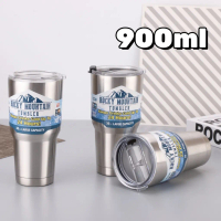[Stok Sedia] Rocky Mountain Tumbler 900ml Botol Termos Penjaga Suhu Panas Sejuk dengan Pemegang, Pen