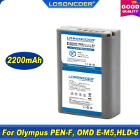 LOSONCOER 2200mAh PS-BLN1 BLN-1 PSBLN1 Battery For Olympus E-P5 E-M5 EM5 OMD OM-D E-M5 II PEN E-P5 HLD-6