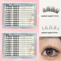 BQI Camera-Ready Black Peach Blossom Glue-Free Eyelash Book Beginner-Friendly Natural Curl N4C8