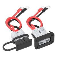 Đầu Nối Ngắt Kết Nối Nhanh Pin, 50A, Với Dây 8AWG Và Bộ Đầu Nối Cáp Mở Rộng Giá Đỡ Gắn