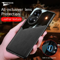 P50 Pro Case Zroteve Leather Texture Soft Frame PC Cover For Huawei P50 P60 Art P40 Pro P 60 50 40 P50Pro P60Pro 5G Phone Cases