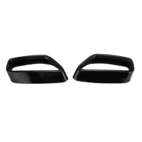Exhaust Tail Pipe Tip Cover Gloss Black Replacement for 5 Series G30 G38 2018‑2021 Exhaust Tail Pipe Exhaust Tip Trim