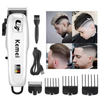 Kemei Electric Hair Clipper Professional Shaver Trimmer For Men Barber Rechargeable Cordless Hair Cutting Machine KM-PG809A