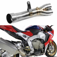 For Honda CBR1000RR 2017-2019, CBR1000 RR ABS 17-19, CBR 1000 RR SP/SP2 2017 2018 2019 Motorcycle Exhaust Middie Link Pipe
