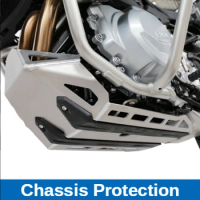 For BMW F850GS ADV Modified Accessories Engine Chassis Guard Cover Protector Steel Skid Plate Motorcycle Part