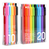 Kaco 20/10 Colors Watercolor Pens Gel Pen Brush Markers Dual Tip Drawing Sign Gel Pens for School Art Drawing