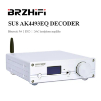BREEZE Audio SU8 AK4493EQ Decoder Bluetooth 5.0 Remote Control DSD DAC Amp All-in-one Machine Support USB Fiber Coaxial Inputs