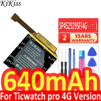 640mAh KiKiss Powerful Battery SP452929SF For Ticwatch pro Bluetooth / 4G Version