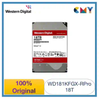100% Original Western Digital WD Red Pro 18TB 3.5 HDD NAS Internal Hard Drive SATA 7200 rpm WD181KFGX