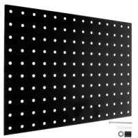 Durable Metal Pegboard Display Panel and a Wide Range of Pegboard Accessories for Wall Organization and Storage