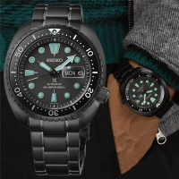 SEIKO精工 PROSPEX黑潮系列 夜視鏡綠 機械腕錶 禮物推薦 畢業禮物 4R36-06Z0SD/SRPK43K1