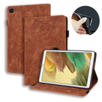 Tablet Cover For Samsung Galaxy Tab A7 Lite Case Emboss Leather Wallet Cover For Funda Galaxy Tab A7 Lite 8.7 SM-T220 T225 Case