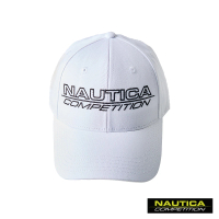 【NAUTICA】COMPETITION簡約品牌LOGO刺繡棒球帽(白色)