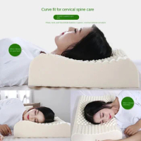 Natural Latex Pillow, Rubber Pillow, Protects Cervical Neck and Helps Sleep, Direct Sales, Thailand