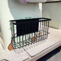 電動三輪車免打孔側邊磁啜收納籃三輪車鐵皮收納筐雨遮收納置物架