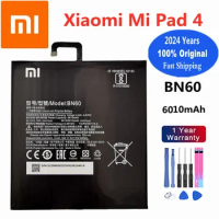 2024 Year Xiao mi Tablet Original Battery BN60 For Xiaomi Pad 4 Tablet MiPad 4 Pad4 6010mAh High Capacity Battery Bateria + Tool