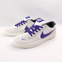 NIKE DV5477006 SB Force 58 男休閒鞋 滑板鞋 麂皮 米白灰x紫【iSport愛運動】