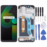 For OPPO realme 6i rmx2040 LCD touch screen replacement with bezel, for realme 6i lcd 6i display no dead pixels