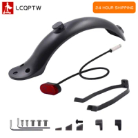 Rear Wheel Fender for Xiaomi Scooter 1S M365 PRO 2 Back Mudguard Wing add Taillight Hook License Plate 8.5inch Fender Support