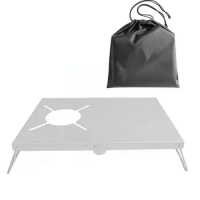 Foldable Outdoor Stove Mini Camping Table Heat Gas Stove Table For SOTO ST-310/ST330/CB-JCB /TRB250 Gas Burners J3F3