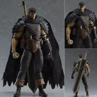 Figur Aksi Figma 359 Guts (Berserk), Pedang Hitam — Versi Diwarnai Semula, Model Anime Koleksi untuk