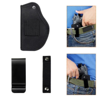 Universal Tactical Holster Concealed Stretcher Holster Belt Metal Clip Holster Airsoft Bag for All Size outdoor