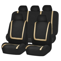 9-piece car seat cover universal polyester fabric 2mm sponge multiple colors suitable for small and 