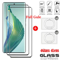 3D Full Gule Tempered Glass For Honor Magic 5 Lite Explosion-proof Screen Protector For Honor X9a Camera Glass For Honor X50 X40