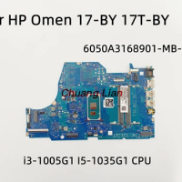 6050A3168901-MB-A02 for HP Omen 17-BY 17T-BY Laptop Motherboard With i3-1005G1 I5-1035G1 CPU UMA 100% Tested OK