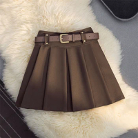Pleated 2024 Spring Summer Sexy skort Mini Short A-line Skirt y2k korean harajuku Kawaii Skirts