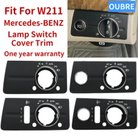 RHD Car Interior Accessories Headlight Lamp Switch Cover Trim For Mercedes Benz W211 E Class E200 E250 E320 E350 E550
