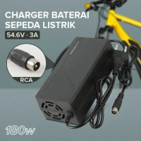 Adaptor Charger Baterai Skuter Sepeda Listrik RCA 54.6V 3A