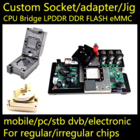 BGA510 Custom socket adapter test jig BGA LGA510 LBGA510 CSP510 QFN510 SOCKET CPU LPDDR North Bridge South