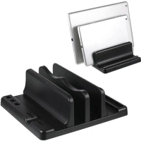 Office Laptop Stand Vertical Save Desktop Space Easy To Place Computer Accessories Scalable Width Office Desk Storage