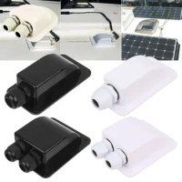 Durable Caravan Boat Camper. RV Roof Cable Box Solar Panel Terminal Block Case Double/Single Ports Cable Entry Gland