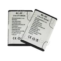 แบตเตอรี่ รุ่น BL-5C Li-ion 3.7V 800mAh *แบตสีเงิน* แบตเตอรี่่BL-5C แบตวิทยุ แบตเตอรี่ลำโพงวิทยุ มีบ