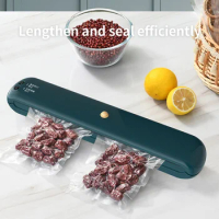 ATWFS Vacuum Sealer Machine Home Appliances Plastic Bag Packed for Kitchen Packing Food Keep Fresh