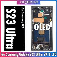 6.8" OLED For Samsung Galaxy S23 Ultra LCD S918 S918U Display Touch Screen Digitizer Replacement For Samsung S23U LCD