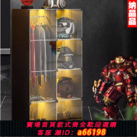 【台灣公司 可開發票】摩托車頭盔收納柜神器裝備柜落地式賽車全身展示新款簡約置物架
